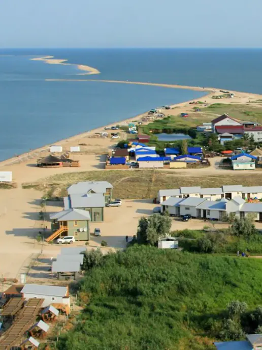 Dolzhanskaya small resort on the Azov Sea
