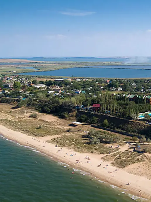 Peresyp resort on the Azov Sea