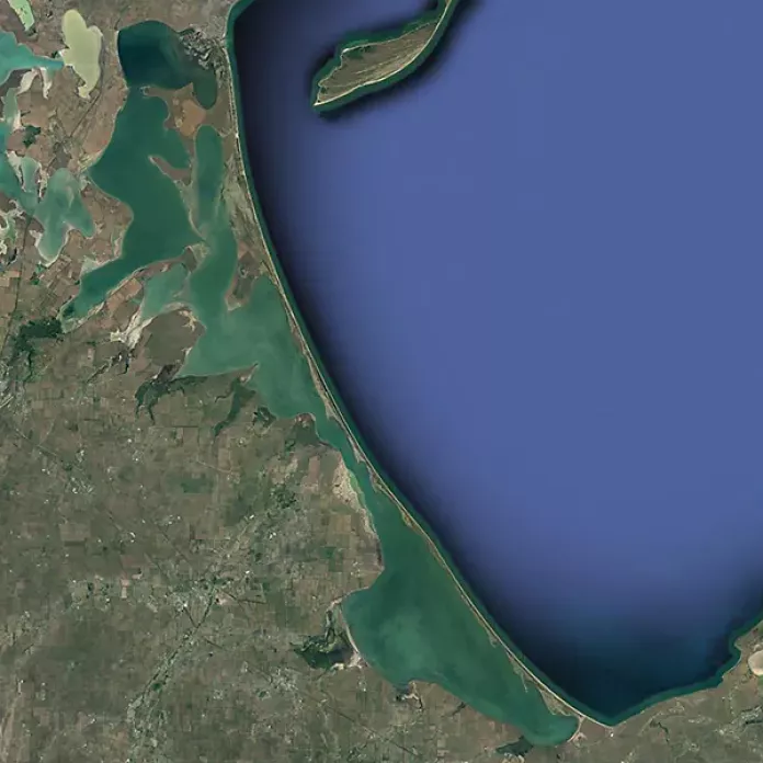 Arabat arrow spit map