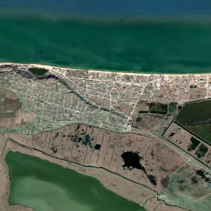 Мапа станиці Голубицької 