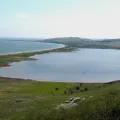 Lake Chokrak in Crimea